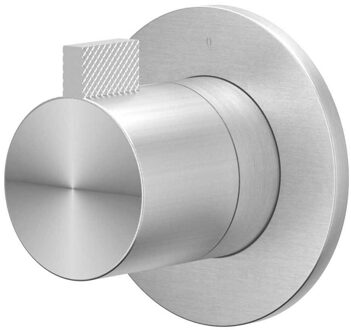 Afbouwdeel IVY Tribe Inbouw Stopkraan Symmetry Met Rond Rozet Geborsteld RVS316