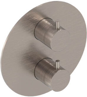 Afbouwdeel Therm. MAY Met 2-Weg Stop-Omstel Geborsteld Nickel Pvd Nikkel