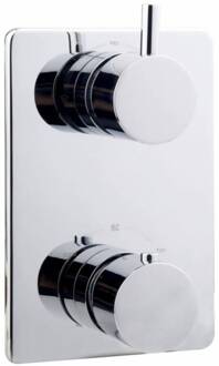 Afbouwdeel Thermostaat 2-Weg Chroom Amon Round Aqua Splash