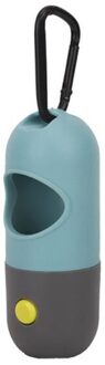 Afbreekbaar Hond Kak Zakken Dispenser Outdoor Draagbare Huisdier Vuilniszakken Led Licht Milieuvriendelijke Afval Zak Dispenser Kattenbakvulling & Housebrea 1stk blauw