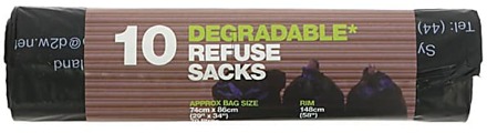 Afbreekbare Vuilniszak - 10 stuks 70L