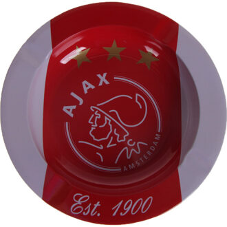 AFC Ajax asbak tin wit/rood/wit