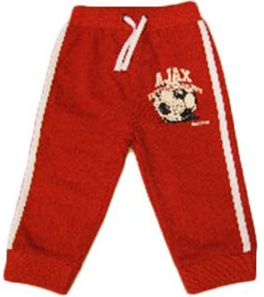 AFC Ajax baby pant little soccer fan rood, maat 74/80