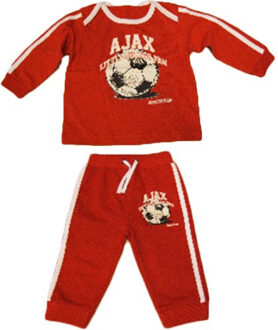 AFC Ajax baby pyjama little soccer fan rood, maat 74/80