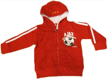 AFC Ajax Baby sweatvest hooded rood little soccer fan maat 62/68