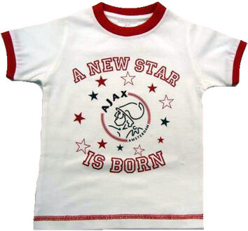 AFC Ajax baby t-shirt wit, maat 86/92