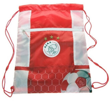 AFC Ajax gym-/zwemtas wit/rood logo