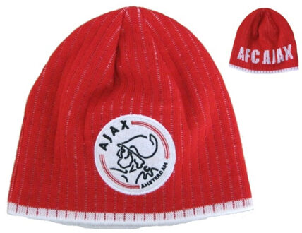 AFC Ajax muts logo met witte letters senior rood