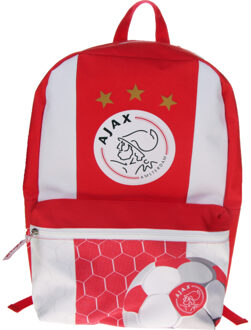 AFC Ajax rugzak groot wit/rood logo