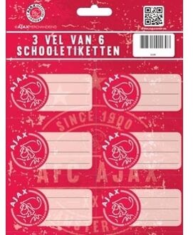 AFC Ajax schooletiketten since 1900, 18 stuks