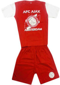 AFC Ajax shortama AFC rood/wit, maat 176