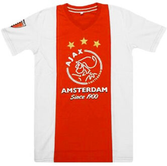 AFC Ajax T-shirt wit/rood/wit since 1900 maat 164