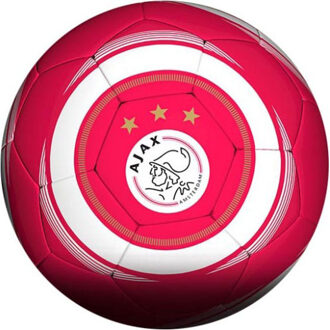 AFC Ajax Voetbal Cirkel Rood/wit Maat 5