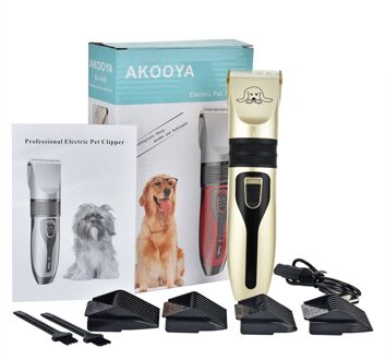Afdeal Elektrische Pet Clipper Oplaadbare Hond Haar Trimmer Kit Pet Hond Kat Grooming Kapsel Scheerapparaat Machine Us Uk