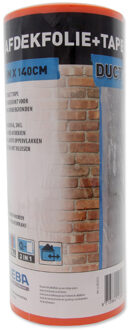 Afdekfolie duct tape met dispenser 140 cm x 15m