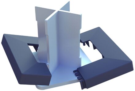 Afdekkap Grijs 3,5x16x31,5cm 2st