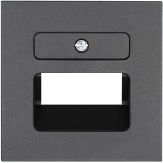 Afdekplaat/Centraalplaat - Athenis HK07 - 2-voudig UAE/UTP - Mat Antraciet Grijs