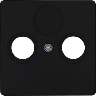 Afdekplaat/Centraalplaat - Paris HK05 - Televisie/Radio - Coax - Mat Zwart