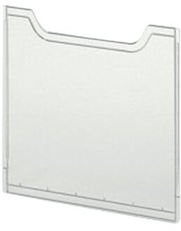 Afdekplaat Exacompta folderhouder A4 staand helderglas