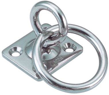 Afdekplaat - Rvs 304 - Met Draaibare Ring - 50x40mm - 8mm