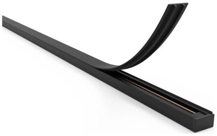 Afdekplaat voor spanningsrail 1-fase - Zwart - 1 meter