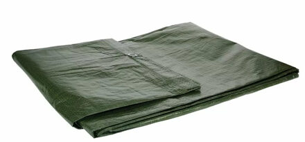 Afdekzeil/dekzeil groen waterdicht kunststof 90 gr/m2 - 500 x 400 cm - Afdekzeilen