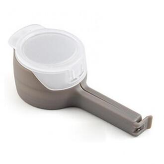 Afdichting Giet Voedsel Opbergtas Clip Snack Afdichting Clip Houden Fresh Sealer Klem Plastic Helper Voedsel Saver Reizen Keuken gereedschap Bruin