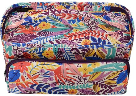 Afdrukken Wol Haak Haak Opslag Draagtas Oxford Doek Breien Garen Houder Organizer Case Voor Naaien Tool Organizer Leaf