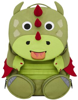 Affenzahn Large Friend Backpack dragon Kindertas Groen - H 31 x B 20 x D 12