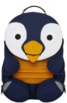 Affenzahn Large Friend Backpack penguin Kindertas Blauw - H 31 x B 20 x D 12