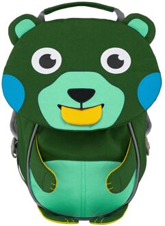 Affenzahn Small Friend Backpack bear Kindertas Groen - H 25 x B 17 x D 11