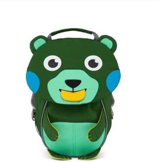 Affenzahn Small Friend Backpack bear Kindertas Groen - H 25 x B 17 x D 11