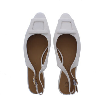 Affia slingback gesp | dames | maat: | leer Ecru - 38