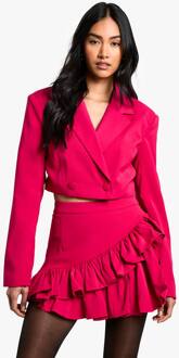 Afgekorte Getailleerde Blazer, Raspberry - 34