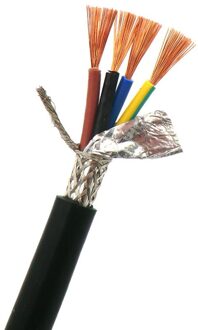 Afgeschermde Draad Schede Kabel 2, 3, 4 Core 2.5mm ² Met Zuivere Zuurstof Gratis Koperen Dubbele Schild Signaal Controle Draad Rvvp 2-core 2.5mm2