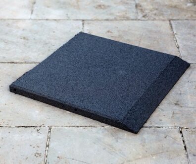 Afgeschuinde Vloerdelen 50 x 50 x 3 cm Zwart