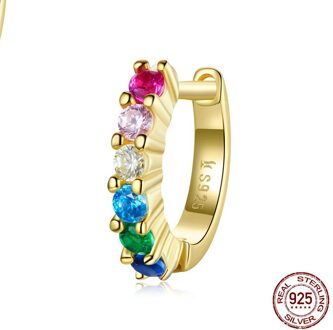 Afile Originele Otle Klem Enkele Sterling Zilveren S925 Oorbellen Kleur Zirkoon Oor Nail Snake Meisje Oorbellen Combinatie 3