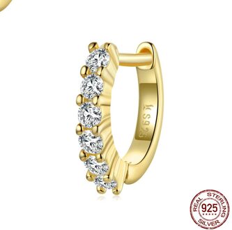 Afile Originele Otle Klem Enkele Sterling Zilveren S925 Oorbellen Kleur Zirkoon Oor Nail Snake Meisje Oorbellen Combinatie 4