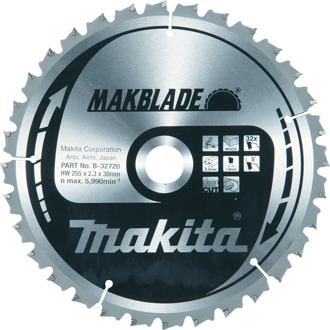 Afkortzaagblad Hout | Makblade 255x30x2,3 32T 5g - B-32720 B-32720