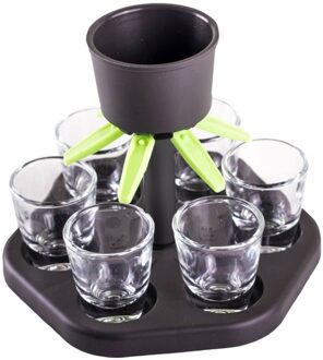 Afneembare 6-Shot Glas Dispenser Houder Wijn Whisky Bier Dispenser Rack Accessoires Drinken Party Glas Dispenser Gereedschap # T2P