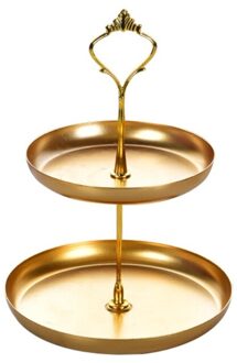 Afneembare Cake Stand Europese Stijl 2 Tier Gebak Cupcake Fruitschaal Serveren K9FA 02GD