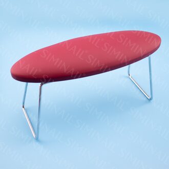 Afneembare Dark Red Microfiber Lederen Hand Kussen Rest Manicure Tafel Hand Kussen Kussen Houder Armleuningen Nail Art Stand Desk donker rood
