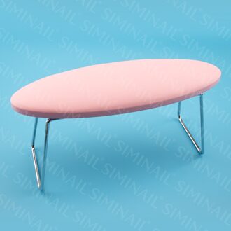 Afneembare Dark Red Microfiber Lederen Hand Kussen Rest Manicure Tafel Hand Kussen Kussen Houder Armleuningen Nail Art Stand Desk Roze