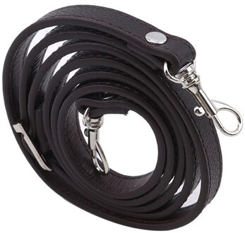 Afneembare Handvat Vervanging Zakken Riem Vrouwen Meisjes Lederen Schoudertas Onderdelen Accessoires Gesp Riemen Kerstcadeau donker Coffe zilver