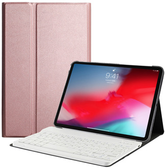 afneembare Keyboard hoes - iPad 10.2 inch 2019 / 2020 - Rose Goud