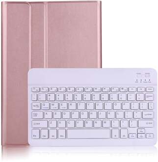 Afneembare Keyboard Hoes - Samsung Galaxy Tab A7 (2020) - Rose Goud