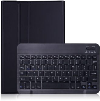 Afneembare Keyboard Hoes - Samsung Galaxy Tab A7 (2020) - Zwart