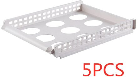 Afneembare kleding organizer kledingkast partitie board rack lade kleding opbergdoos slaapkamer multi-layer stapelbaar opbergrek 5stk (S 24x32x4cm)