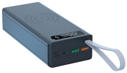 Afneembare QC3.0 Pd Lcd-scherm Diy 16X18650 Batterij Case Power Bank Shell Zonder Batterij 10W Draadloze Opladen doos Fast charge