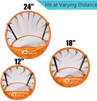 Afneembare Sport Praktijk Golf Netto 2M 3M Pop Up Raken Kooi Batting Raken Chippen Tent Tool Tuin Apparatuur 1reeks oranje
